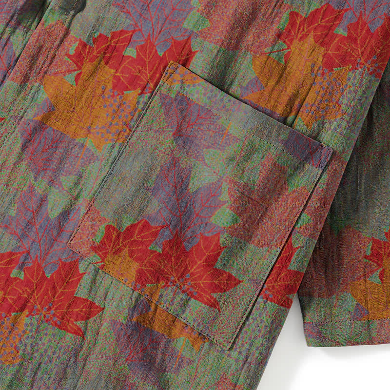 Ownkoti Maple Leaf Cotton Kimono Pajama Set - image 12