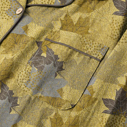 Ownkoti Fall Maple Leaf Cotton Loungewear Set - image 17