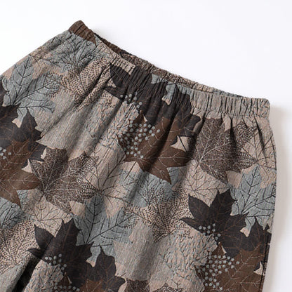 Ownkoti Fall Maple Leaf Cotton Loungewear Set - image 53