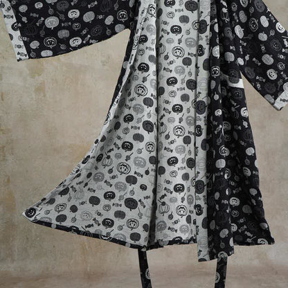 Ownkoti Halloween Pumpkin Candy Cotton Kimono Robe - image 5