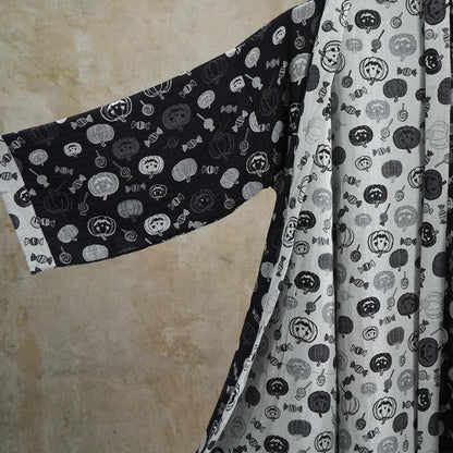 Ownkoti Halloween Pumpkin Candy Cotton Kimono Robe - image 3
