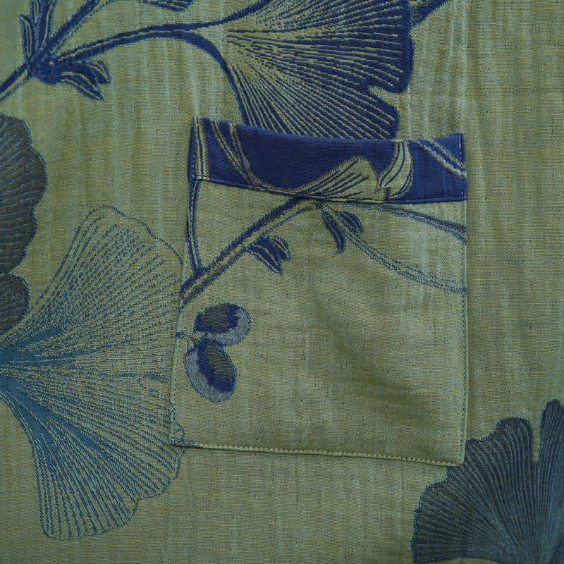 Ownkoti Retro Ginkgo Leaf Cotton Kimono Robe - image 21
