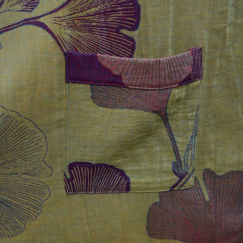 Ownkoti Retro Ginkgo Leaf Cotton Kimono Robe - image 29