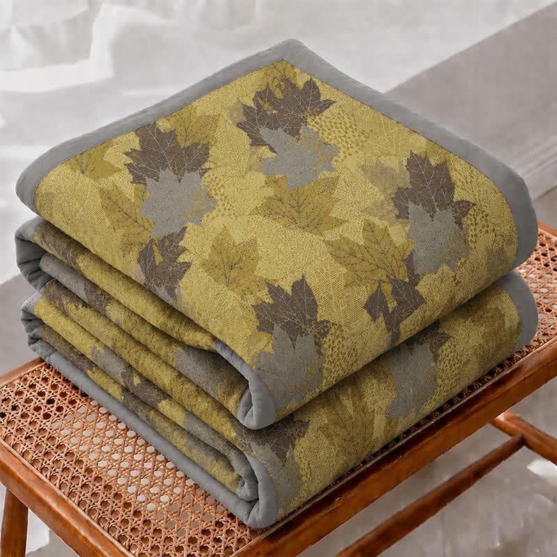 Ownkoti Colorful Fall Maple Leaf Cotton Blanket - image 9