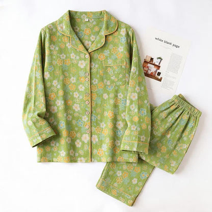 Ownkoti Green Ditsy Floral Cotton Pajama Set - image 2