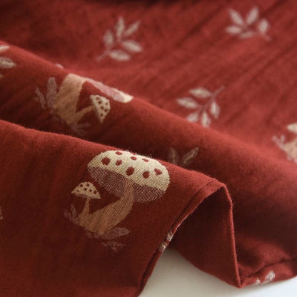 Ownkoti Vintage Mushroom Print Cotton Loungewear Set - image 6