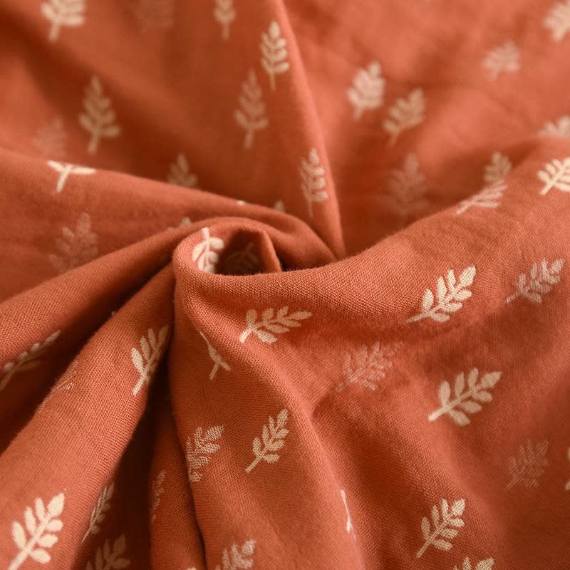 Ownkoti Relaxed Piped Cotton Maple Leaf Loungewear Set - image 8