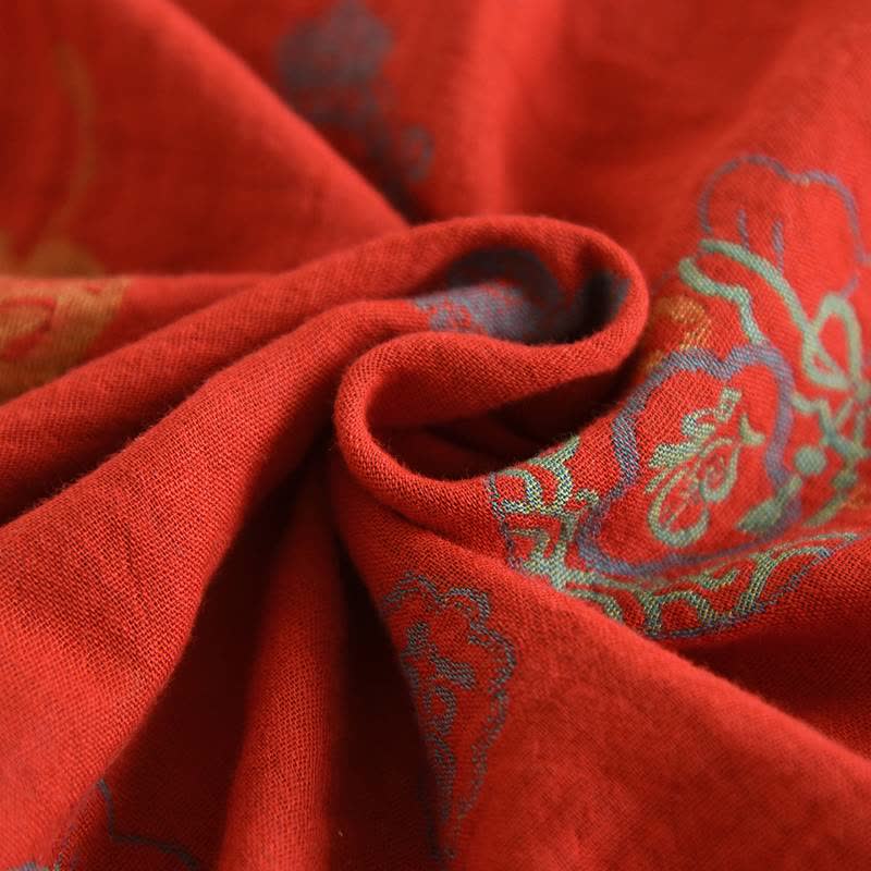 Ownkoti Red Cotton Fortune Pouch Loungewear Set - image 6