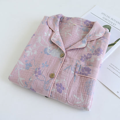 Ownkoti Wisteria Floral Cotton Gauze Sleep Set - image 2