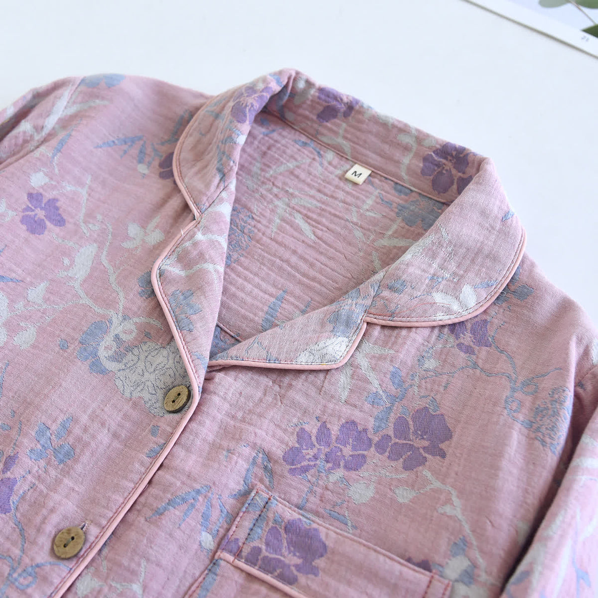 Ownkoti Wisteria Floral Cotton Gauze Sleep Set - image 3
