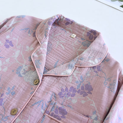 Ownkoti Wisteria Floral Cotton Gauze Sleep Set - image 3