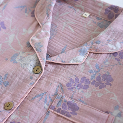 Ownkoti Wisteria Floral Cotton Gauze Sleep Set - image 4