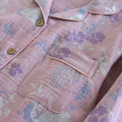 Ownkoti Wisteria Floral Cotton Gauze Sleep Set - image 5
