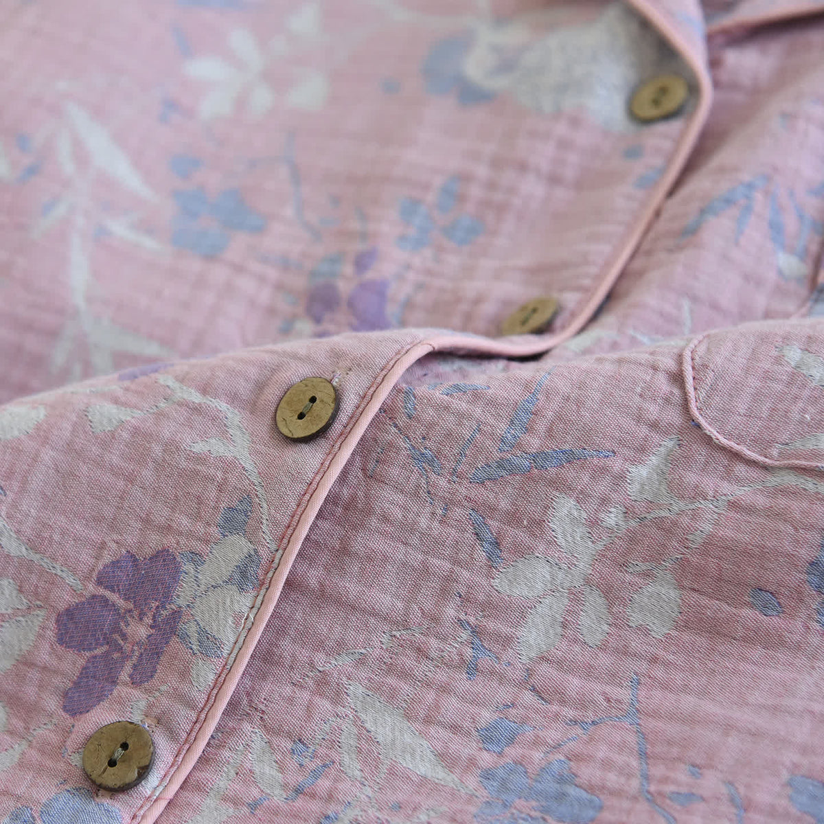 Ownkoti Wisteria Floral Cotton Gauze Sleep Set - image 6
