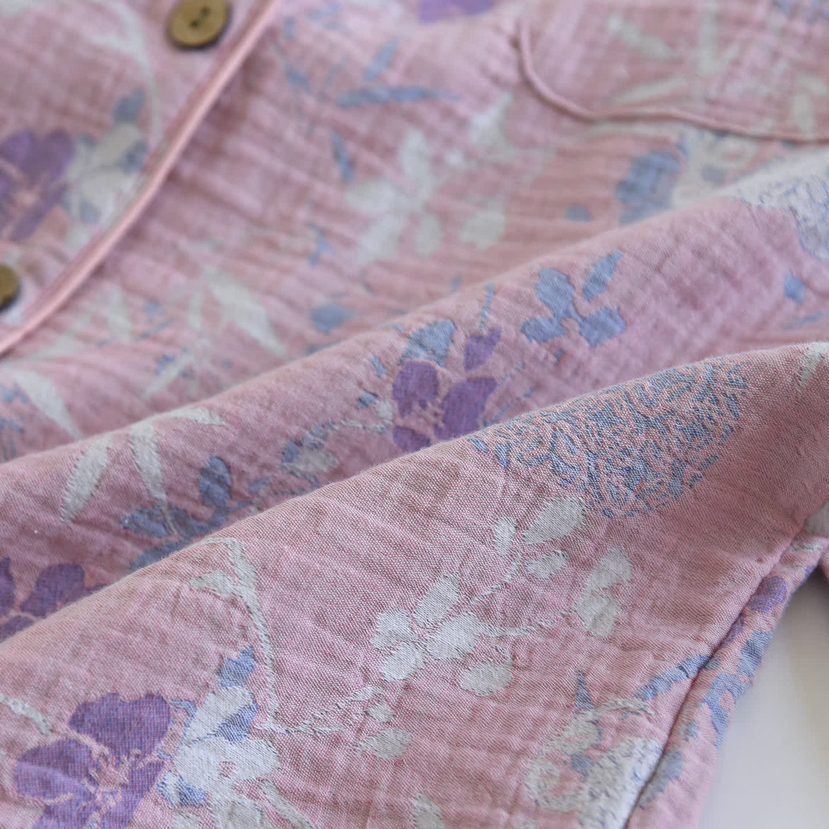 Ownkoti Wisteria Floral Cotton Gauze Sleep Set - image 7