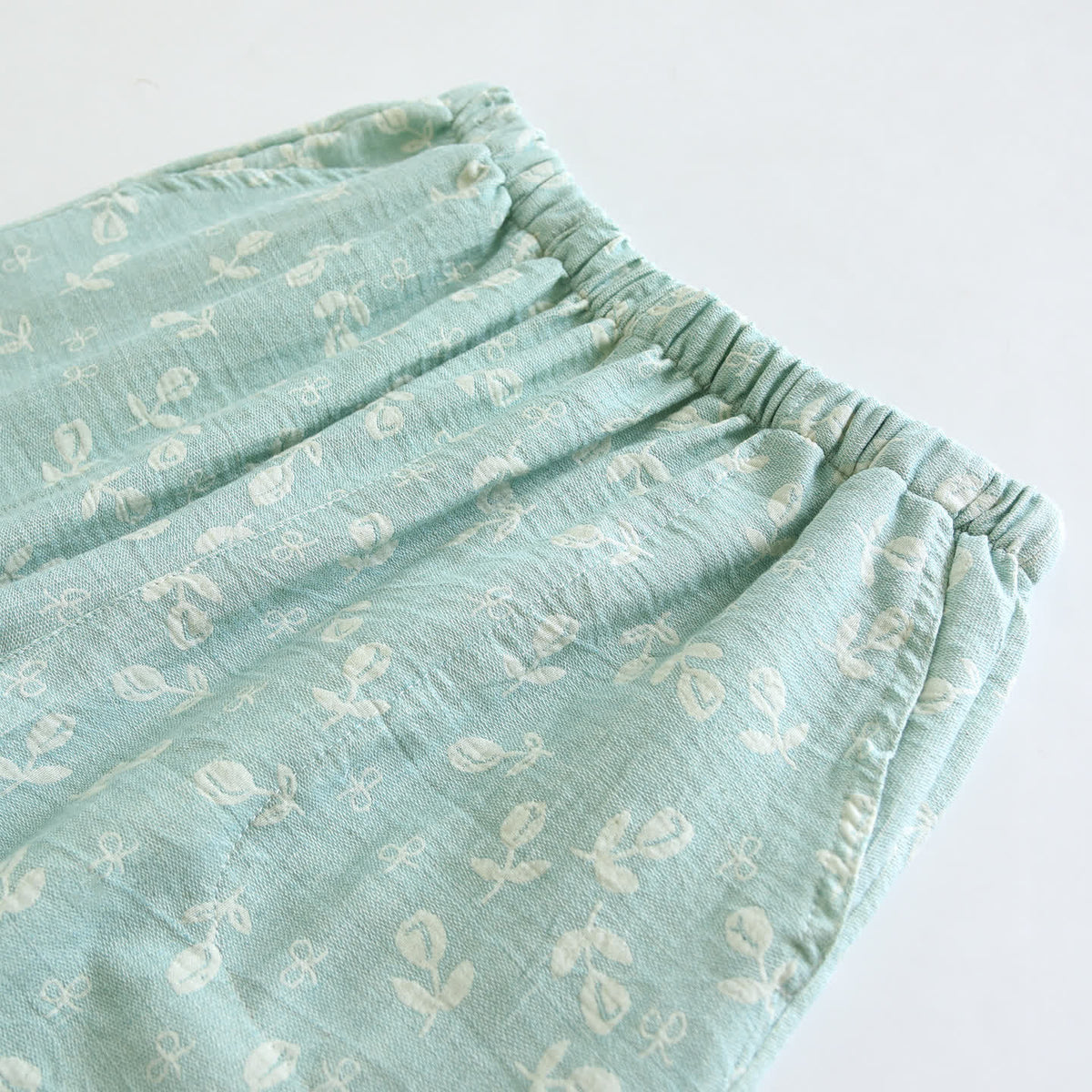 Ownkoti Cotton Gauze Leaf Print Pajama Set - image 10