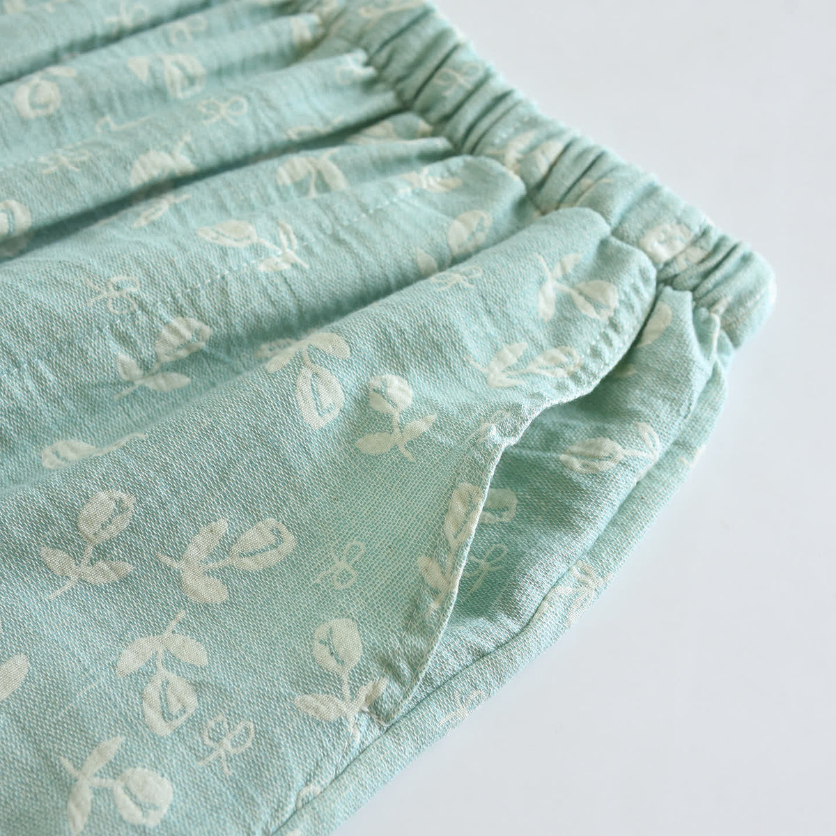 Ownkoti Cotton Gauze Leaf Print Pajama Set - image 11
