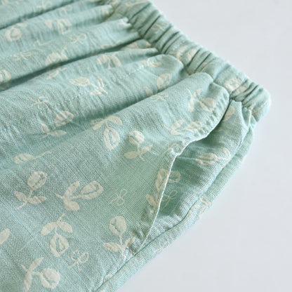 Ownkoti Cotton Gauze Leaf Print Pajama Set - image 11