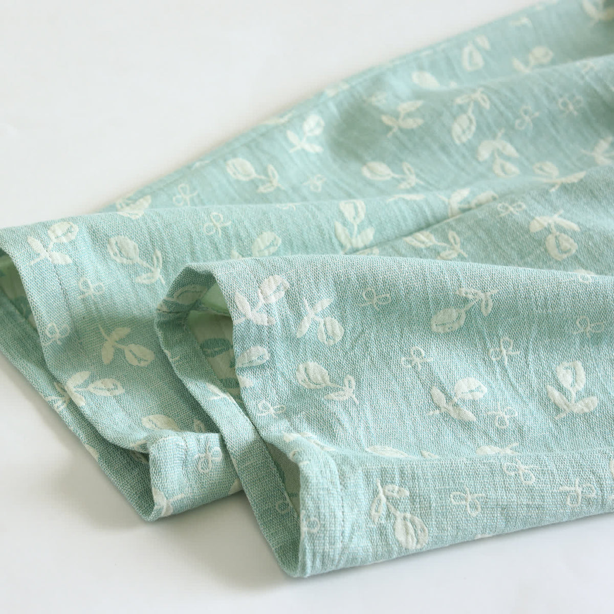 Ownkoti Cotton Gauze Leaf Print Pajama Set - image 13