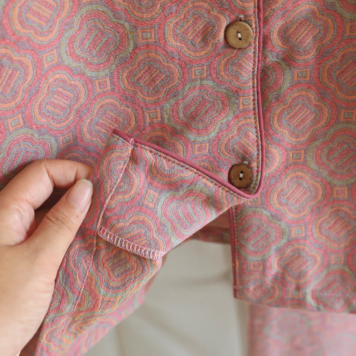 Ownkoti Minimal Cotton Gauze Printed Sleepwear Set - image 5