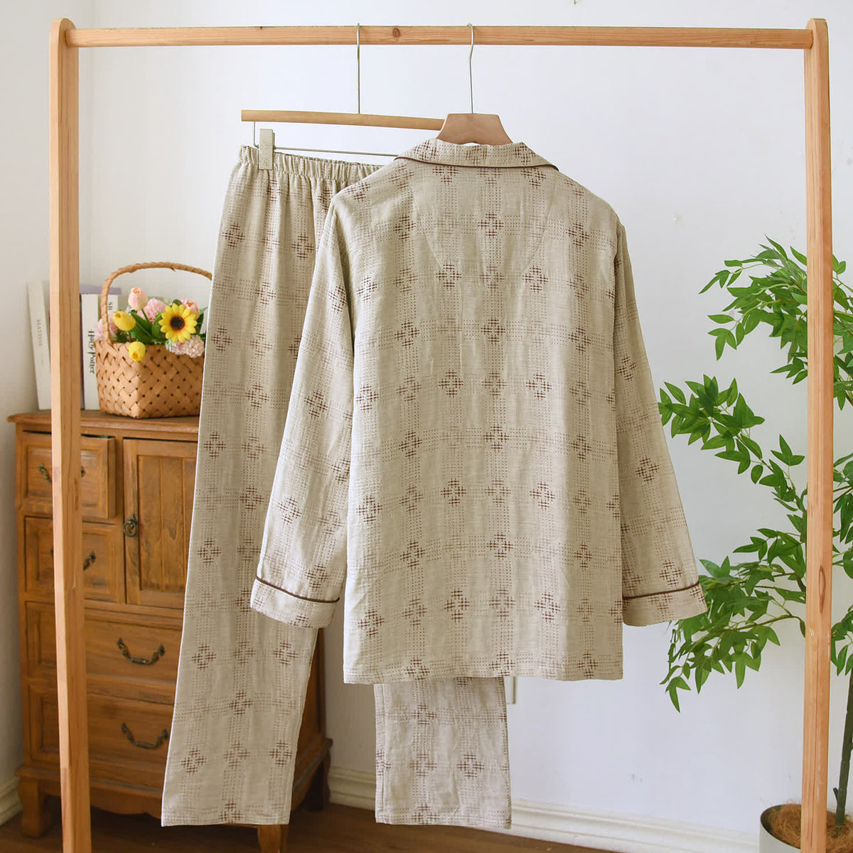 Ownkoti Heritage Cotton Gauze Check Pajama Set - image 2