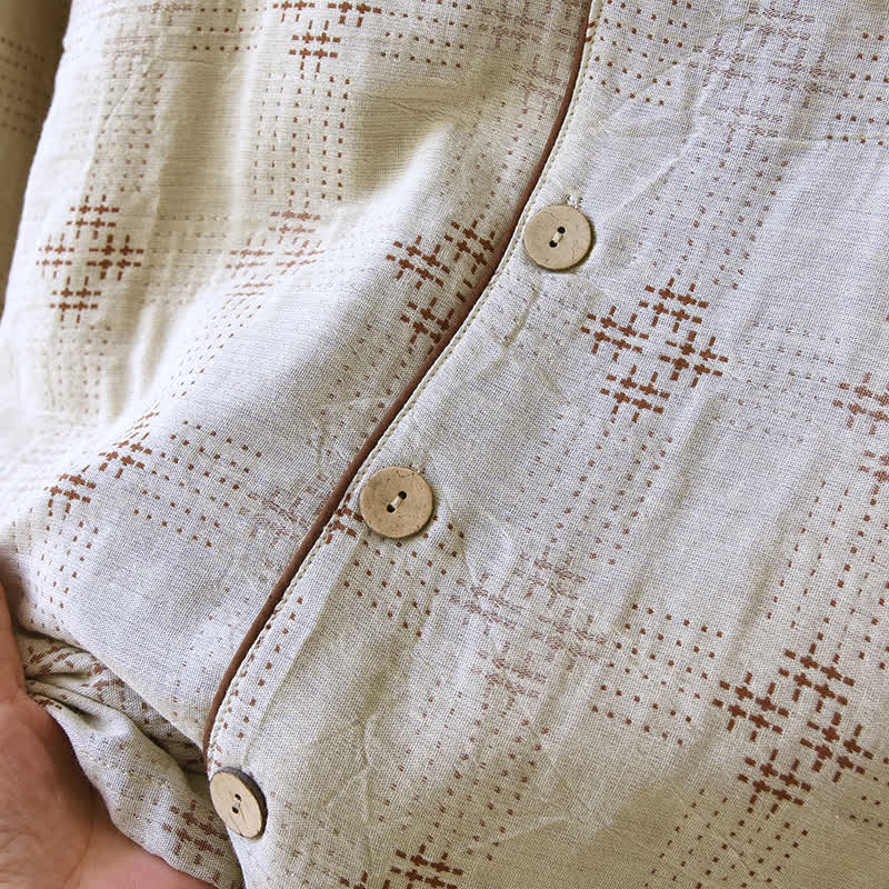 Ownkoti Heritage Cotton Gauze Check Pajama Set - image 5