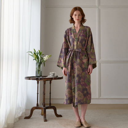 Ownkoti Peach Blossom Cotton Gauze Kimono Robe - image 1