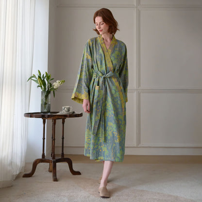 Ownkoti Lotus Organic Cotton Gauze Kimono Robe - image 19