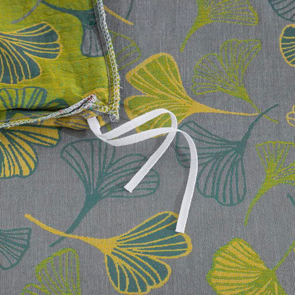 Ownkoti Vintage Green Ginkgo Leaf Cotton Reversible Bedding Set - image 24