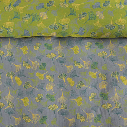 Ownkoti Vintage Green Ginkgo Leaf Cotton Reversible Bedding Set - image 21