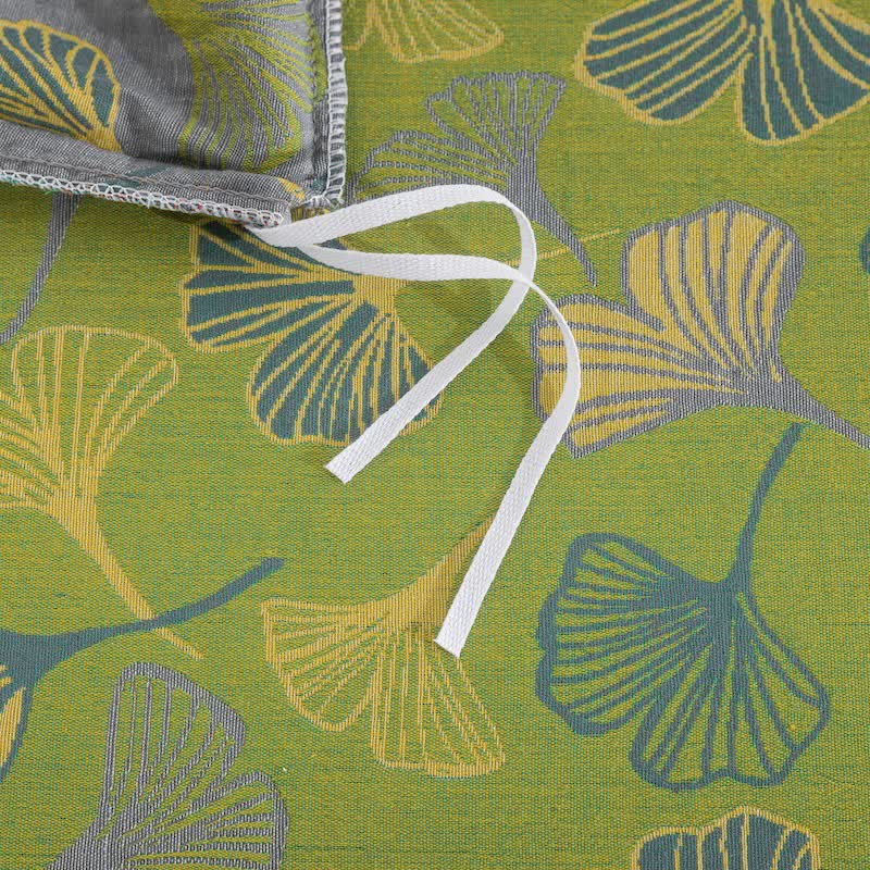 Ownkoti Vintage Green Ginkgo Leaf Cotton Reversible Bedding Set - image 12