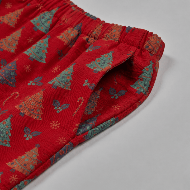 Ownkoti Christmas Tree Cotton Gauze Loungewear Set - image 6