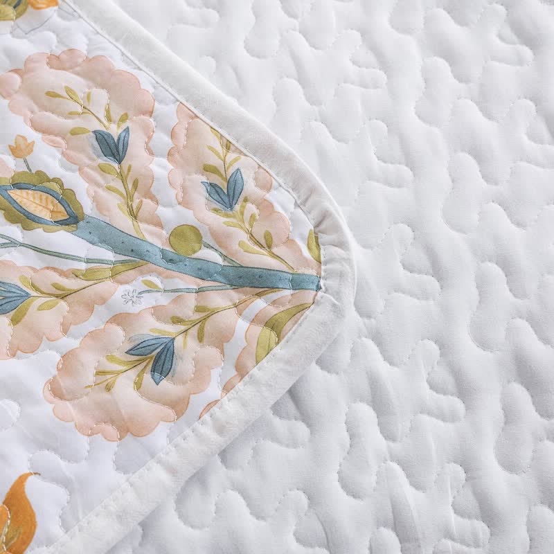 Ownkoti Country Style Multicolor Flower Cotton Quilt Set - image 5