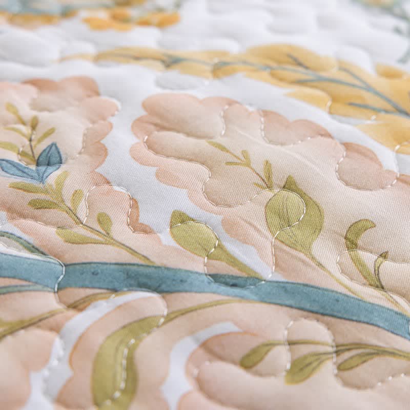 Ownkoti Country Style Multicolor Flower Cotton Quilt Set - image 8