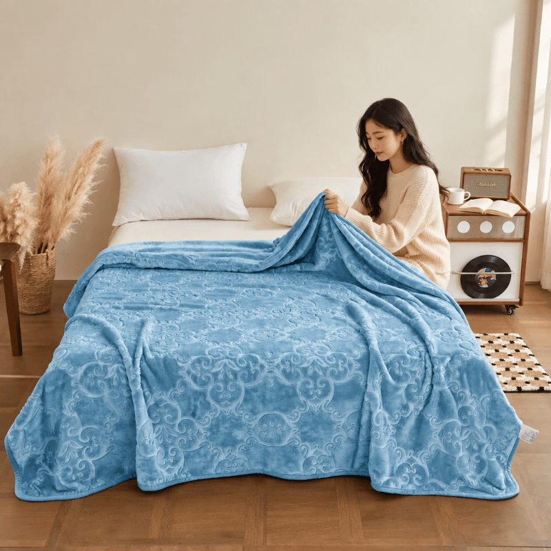 Ownkoti Multi-color Luxury Raschel Fleece Blanket - image 2
