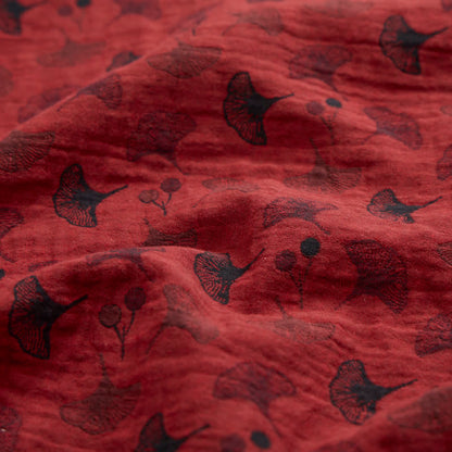 Ownkoti Ginkgo Leaf Oriental Tassel Cotton Pajamas - image 11