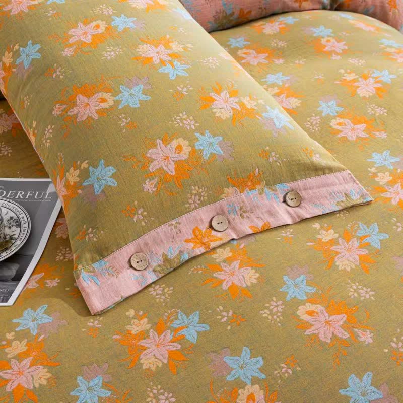 Ownkoti Crabapple Blossom Cotton Duvet Cover Bedding Set - image 8