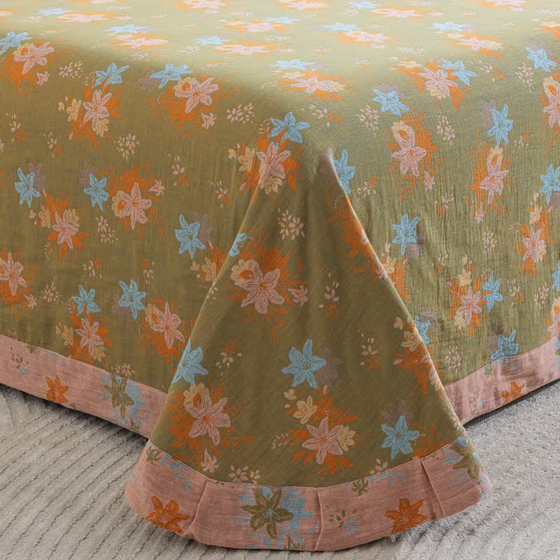 Ownkoti Crabapple Blossom Cotton Duvet Cover Bedding Set - image 4