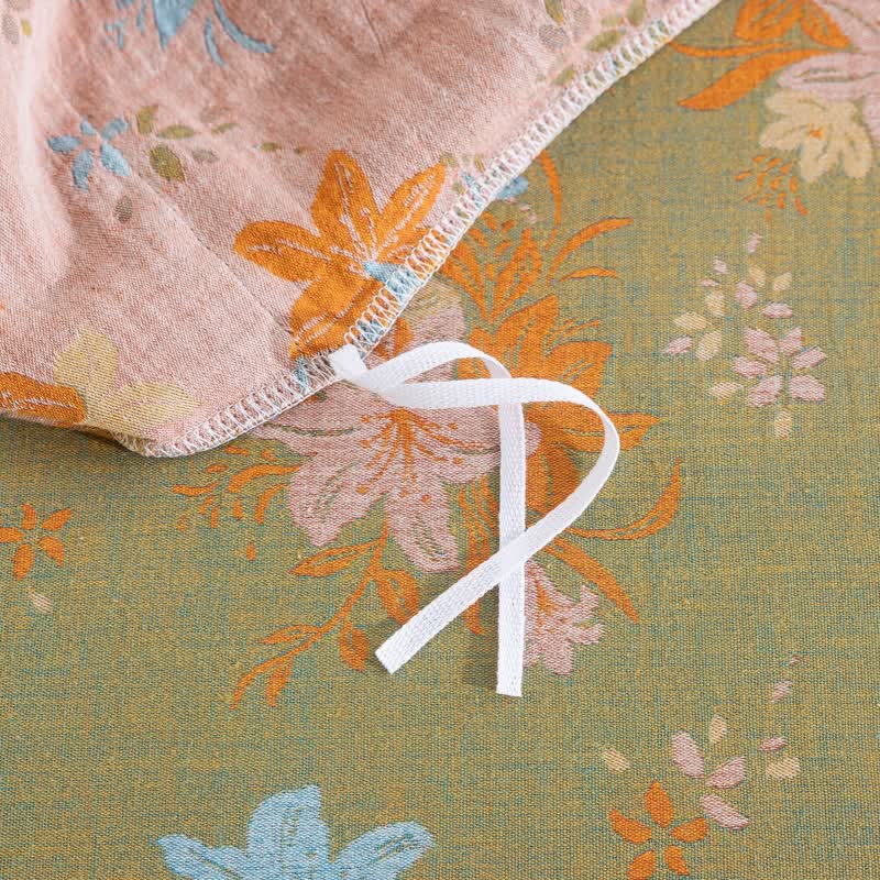 Ownkoti Crabapple Blossom Cotton Duvet Cover Bedding Set - image 6