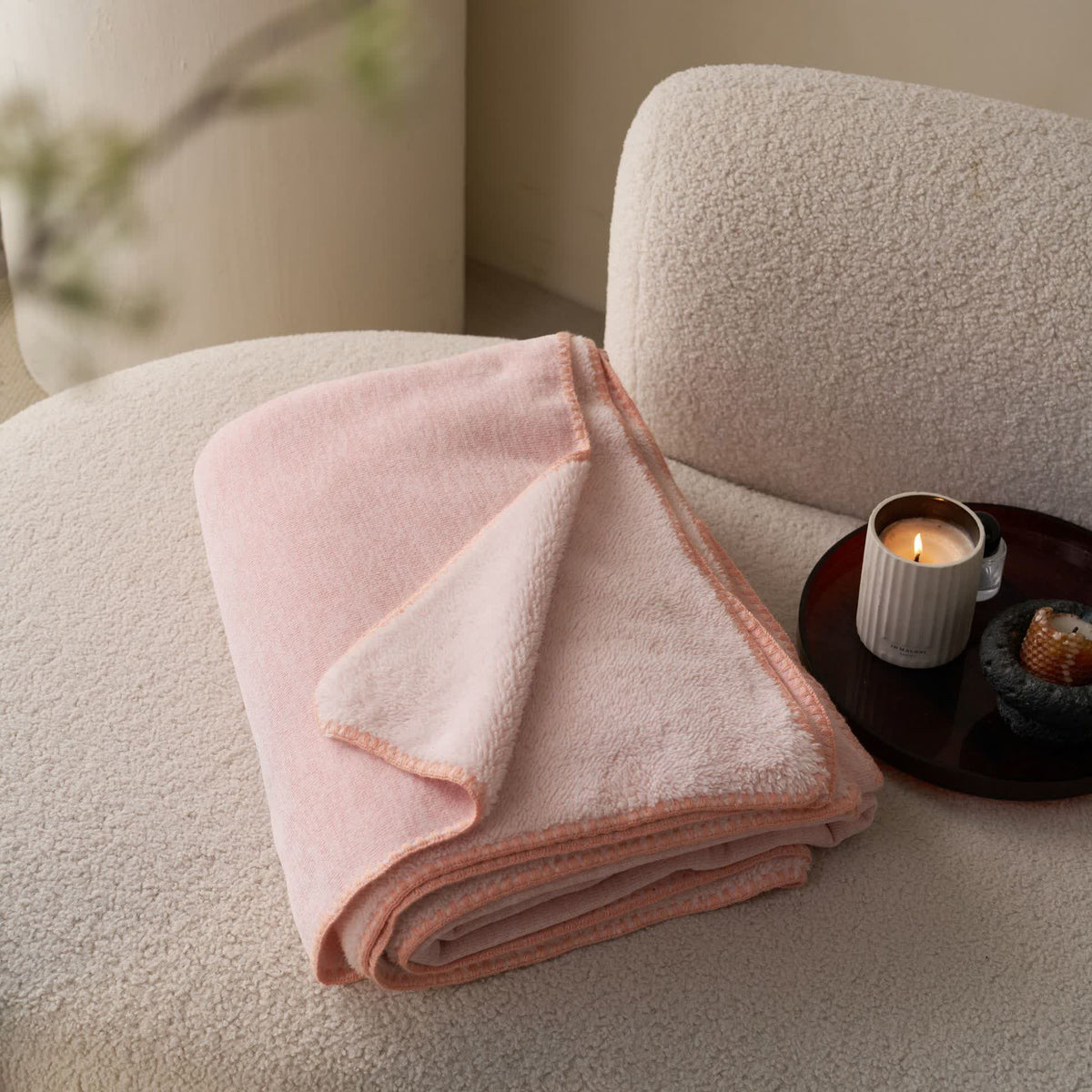 Ownkoti Minimalist Dual-Sided Sherpa Fleece Throw Blanket - image 16