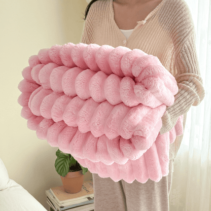 Ownkoti Soft & Warm Cozy Fleece Blanket - Pink - 79" x 91" - image 17