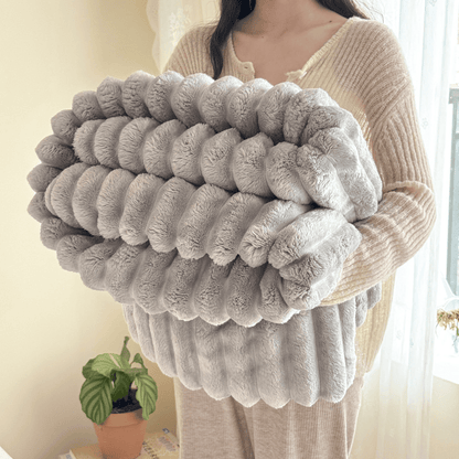 Ownkoti Soft & Warm Cozy Fleece Blanket - Light Gray - 79" x 91" - image 22