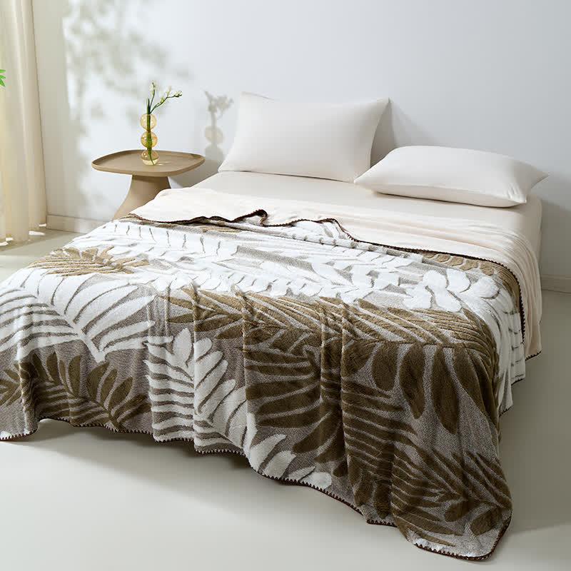 Ownkoti Modern Botanical Fleece Throw Blanket - image 16
