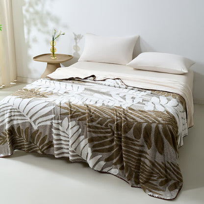 Ownkoti Modern Botanical Fleece Throw Blanket - image 16