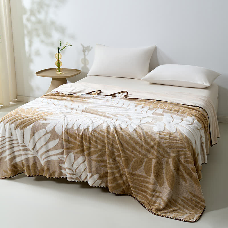 Ownkoti Modern Botanical Fleece Throw Blanket - image 9