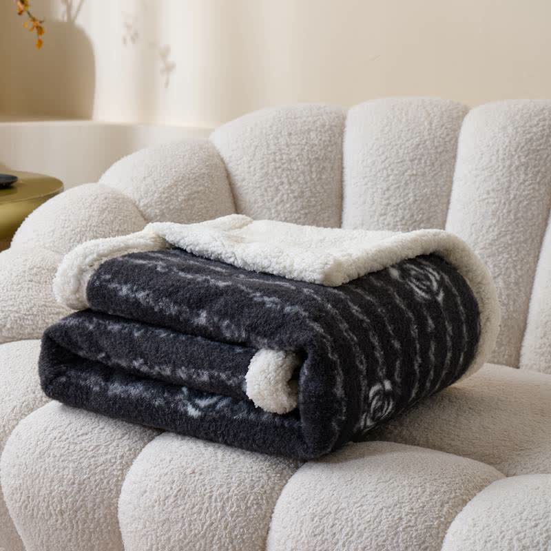 Ownkoti Vintage Floral Plush Feece Throw Blanket - 79"W x 90"L - image 0