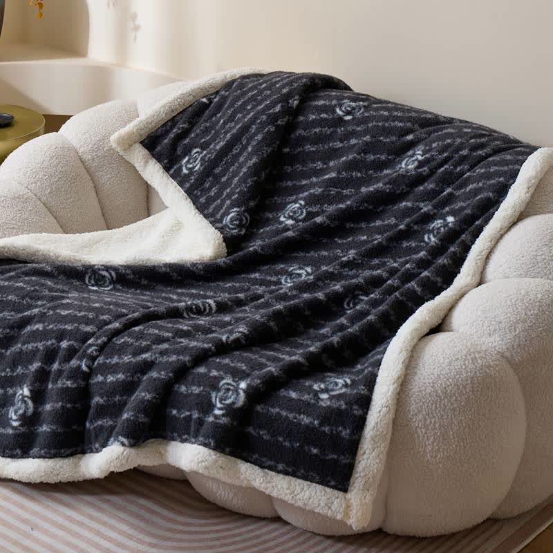 Ownkoti Vintage Floral Plush Feece Throw Blanket - image 3