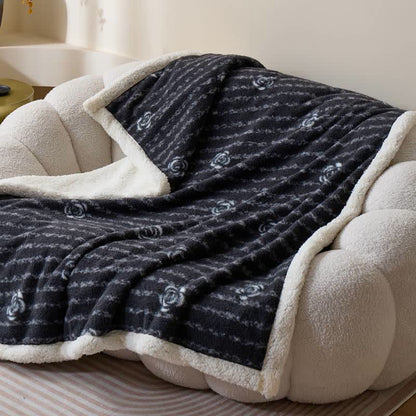 Ownkoti Vintage Floral Plush Feece Throw Blanket - image 3