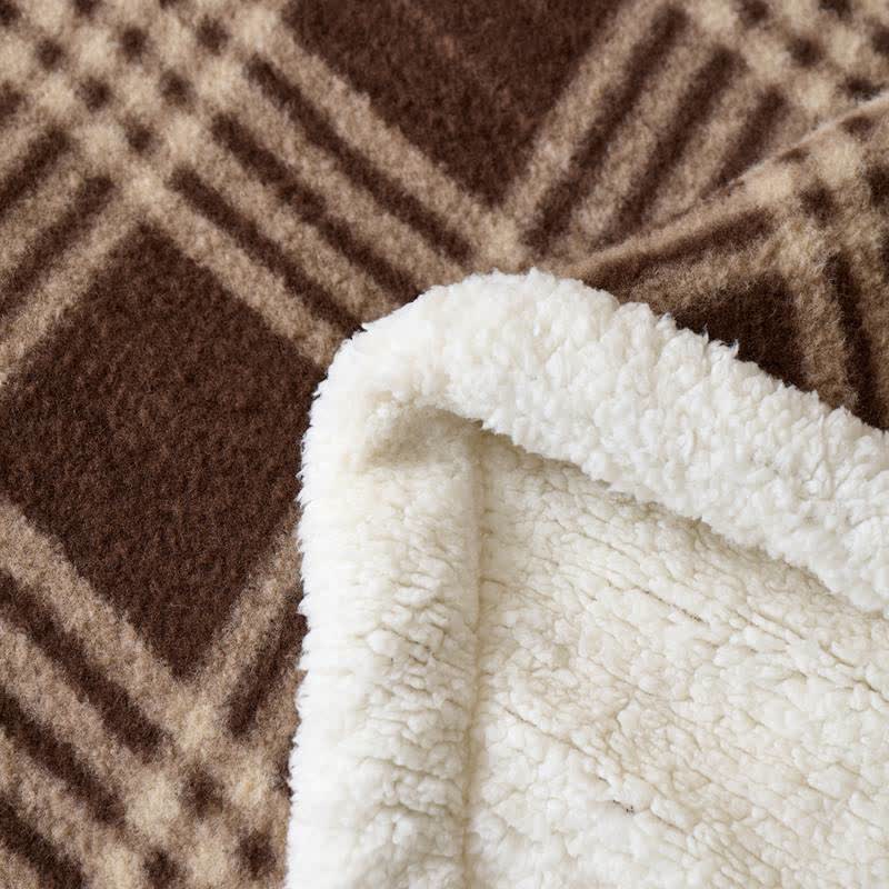 Ownkoti Plaid Grid Plush Fleece Throw Blanket - image 6