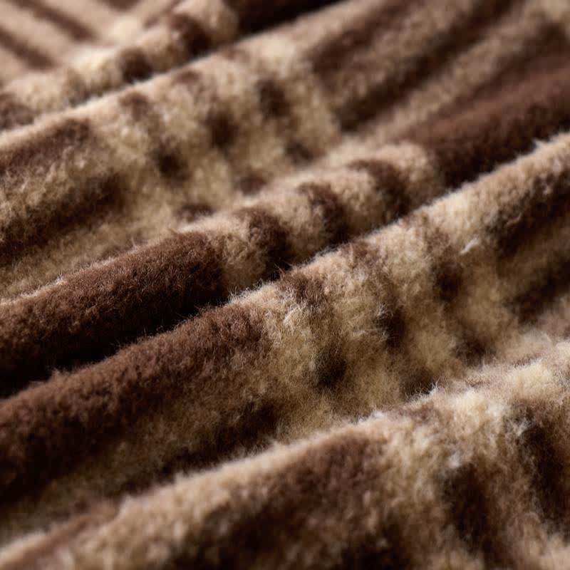 Ownkoti Plaid Grid Plush Fleece Throw Blanket - image 9
